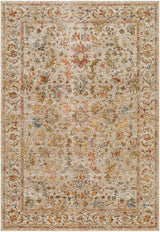 Asabi Tan Textured Rug with Fringes