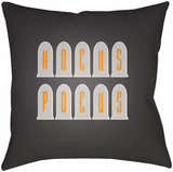 Halloween Hocus Pocus Black Outdoor Pillow