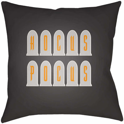 Halloween Hocus Pocus Black Pillow