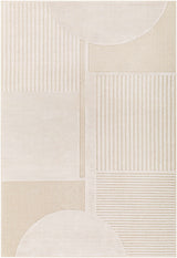 Manalad 3D Wool-Faux Silk Area Rug - 4x6 Clearance