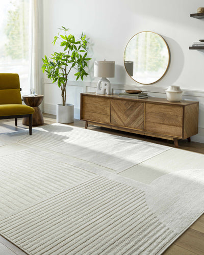 Manalad Cream Wool&Viscose Area Rug