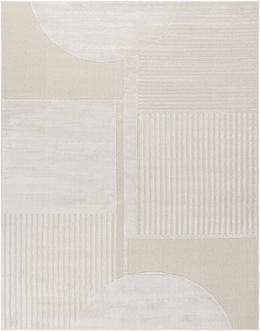 Manalad 3D Wool-Faux Silk Area Rug - 4x6 Clearance