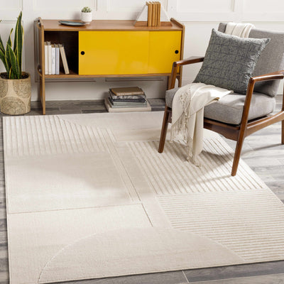 Manalad Cream Wool&Viscose Area Rug