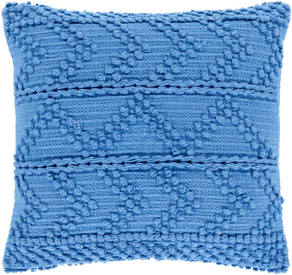 Minalin Blue Square Throw Pillow - Clearance