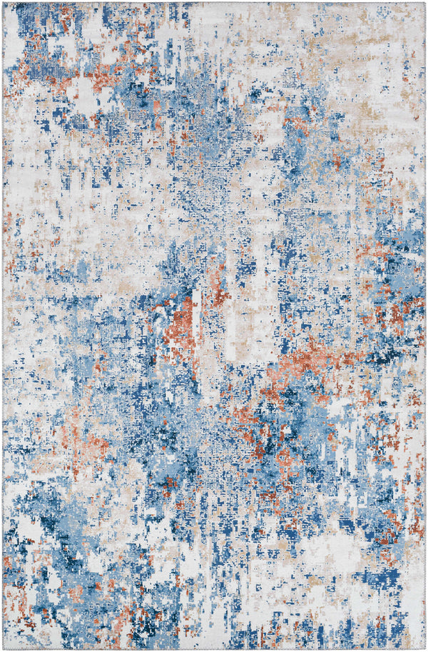 Lorraine Abstract Light Blue Rug - Clearance