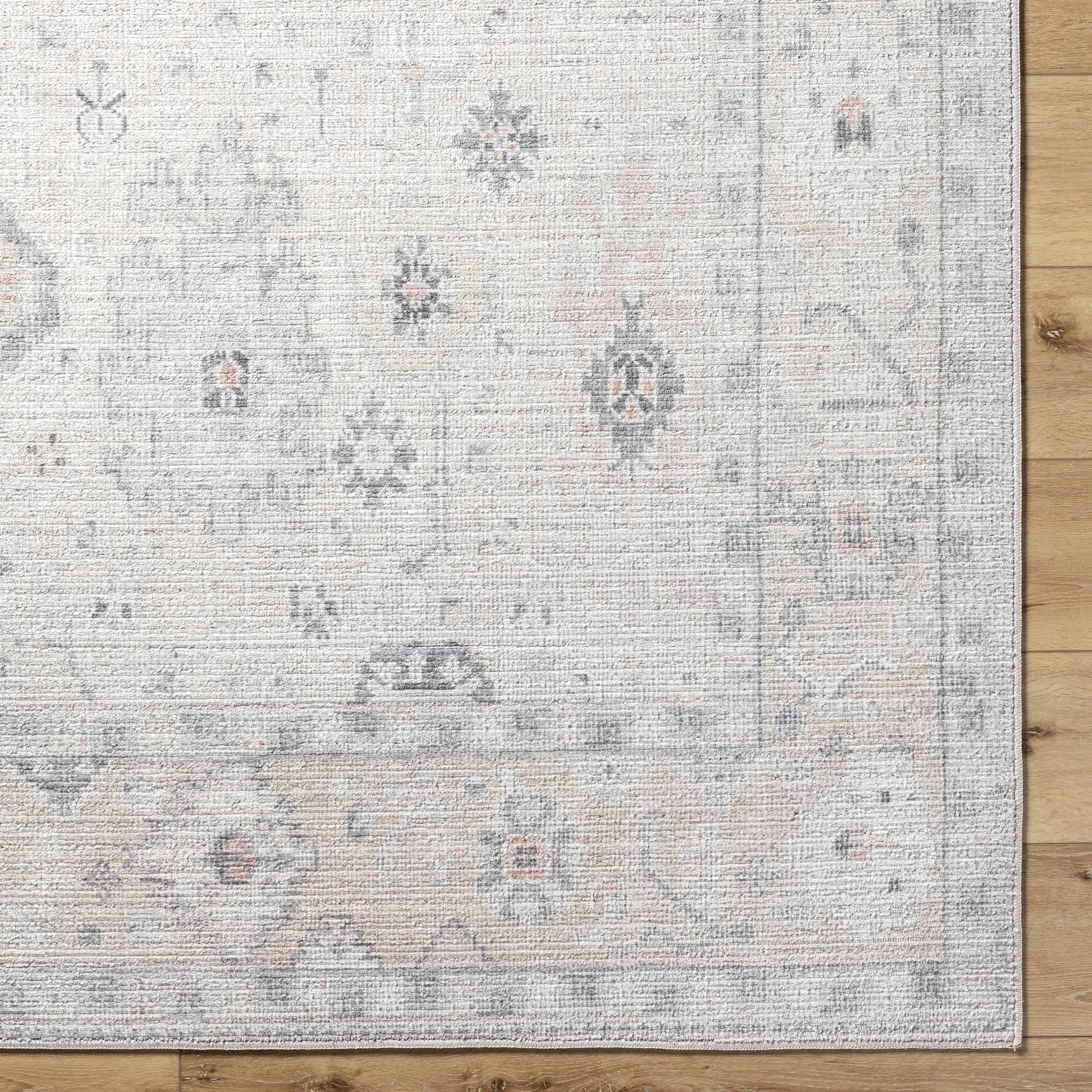 Reverse side of Umeko Area Rug, focusing on underside structure and material.Traditional Area Rug Backing  