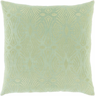 Montour Light Green Geometric Pattern Throw Pillow - Clearance