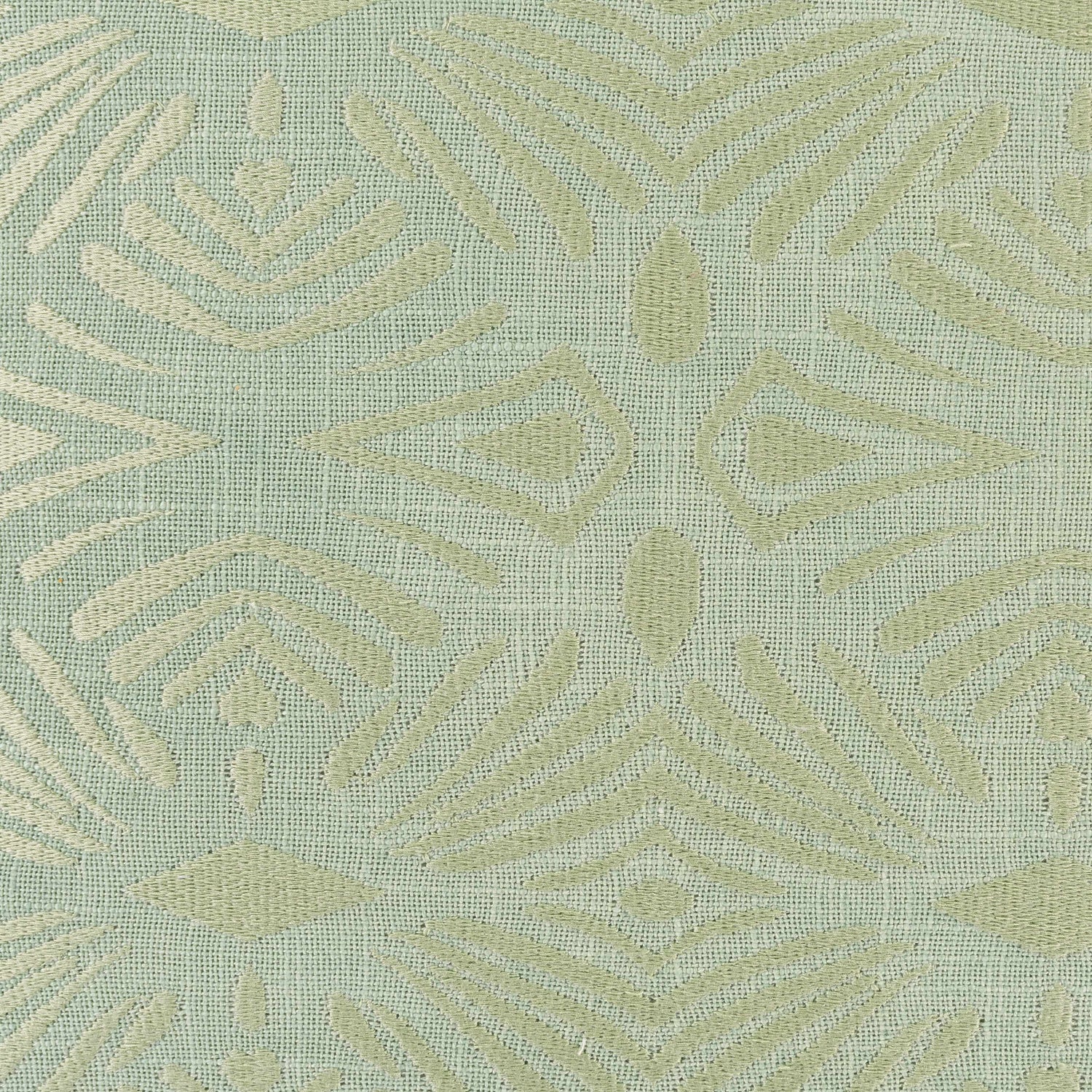 Montour Light Green Geometric Pattern Throw Pillow - Clearance