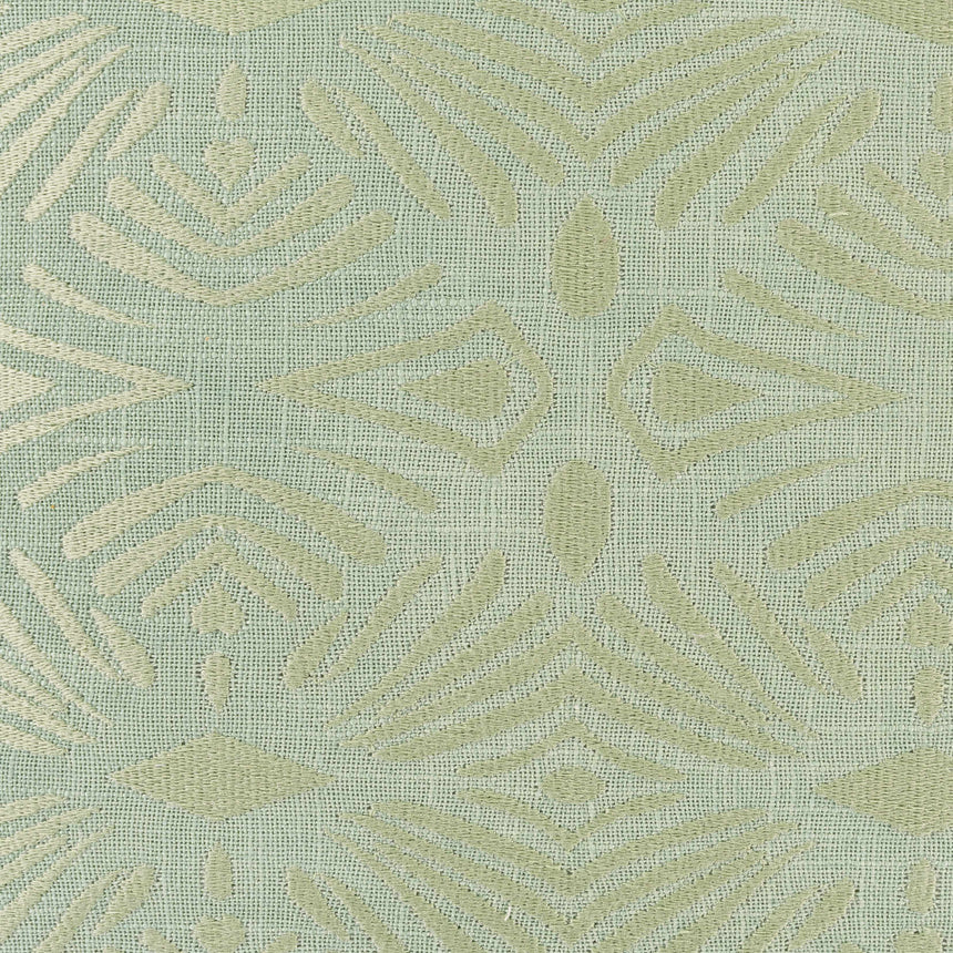 Montour Light Green Geometric Pattern Throw Pillow - Clearance