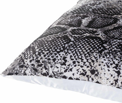 Manticao Charcoal Snake Print Throw Pillow - Clearance