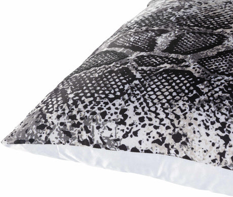Manticao Charcoal Snake Print Throw Pillow - Clearance