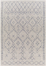 Maunawili Blue Detailed Gray Rug - Clearance