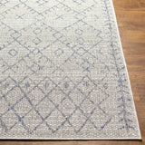 Maunawili Blue Detailed Gray Rug - Clearance