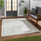 Maunawili Blue Detailed Gray Rug - Clearance