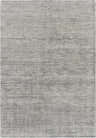 Close-up of the Molena Area Rug. Hand-knotted wool rug in denim, ink blue, light olive, and light sage. Contemporary style. Design-Rectangle-69