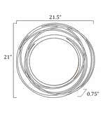 Monamon Round Rattan Mirror