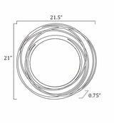 Monamon Round Rattan Mirror