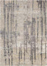 Close-up of the Moncure Area Rug. Contemporary design in black, light beige, gray, sage, and mustard. Hand-knotted viscose rug. Design-Rectangle-69