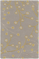 Elsu Mustard Wool Area Rug