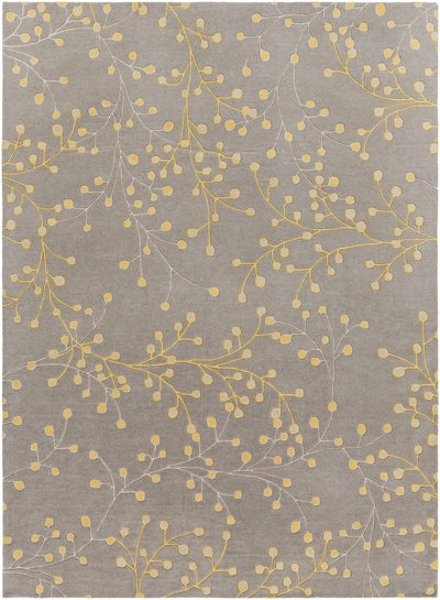 Elsu Mustard Wool Area Rug