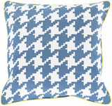Morattico Blue White Houndstooth Accent Pillow - Clearance