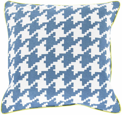 Morattico Blue White Houndstooth Accent Pillow - Clearance