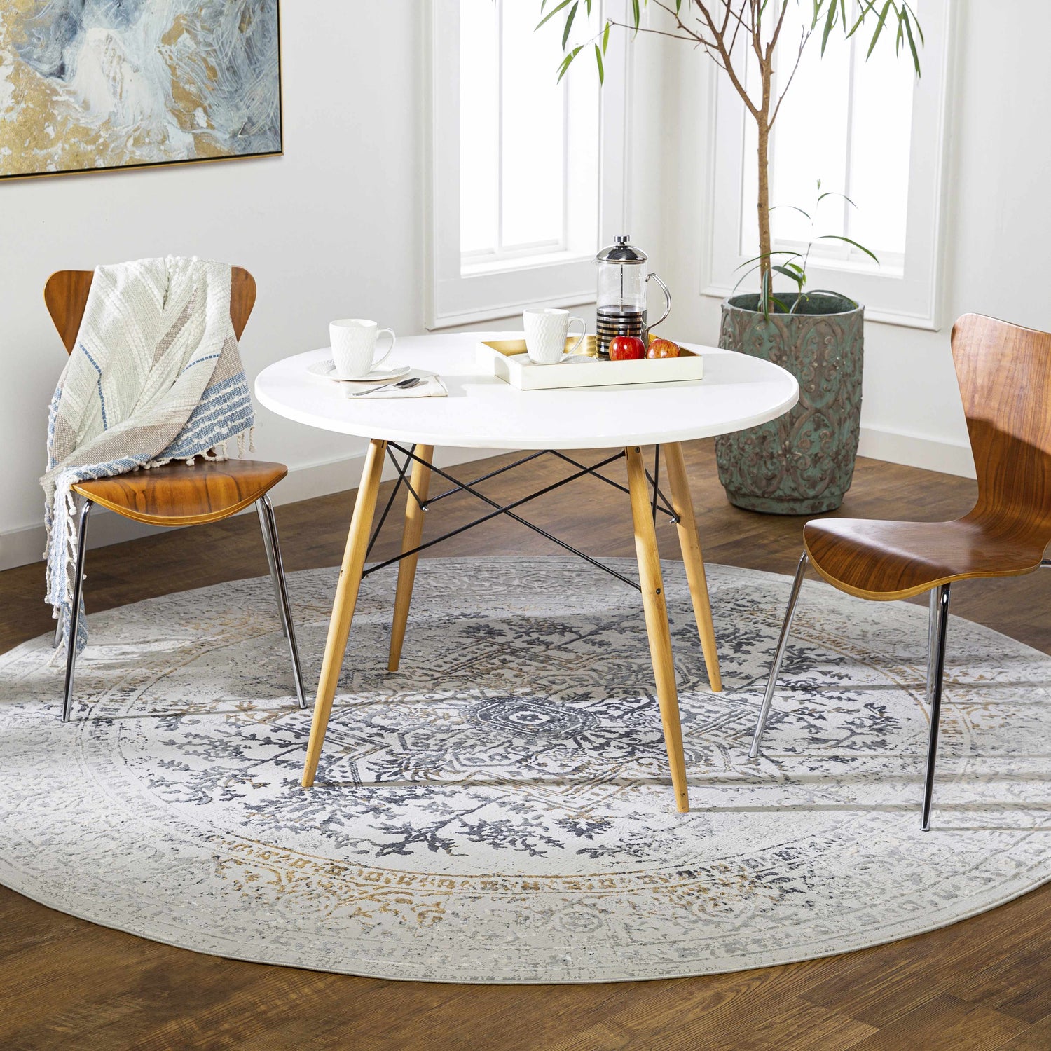 Morriston Faux Silk  Rug