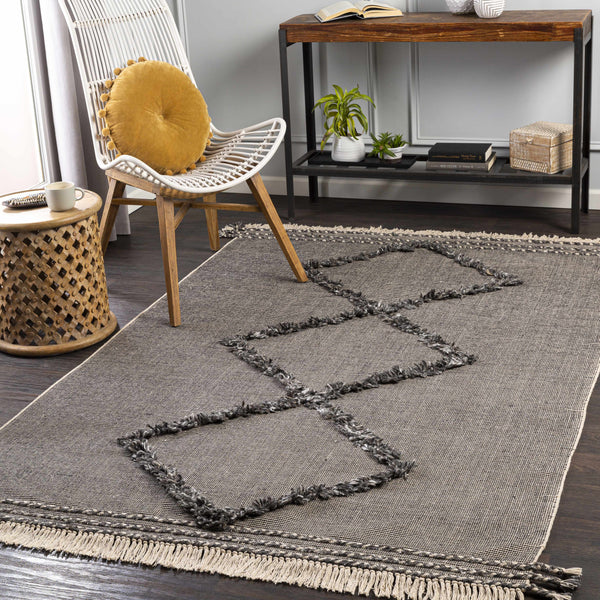 Mossman Brown Diamond High-Low Rug - Clearance