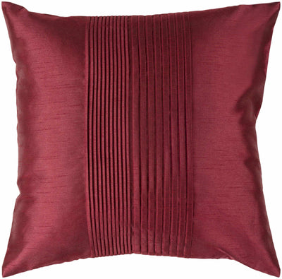 Mozart Burgundy Solid Square Throw Pillow - Clearance