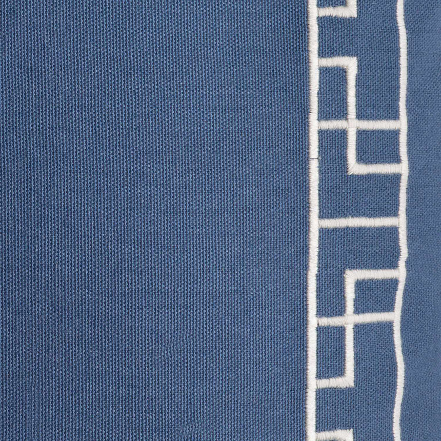 Murdoch Blue Geometric Pattern Throw Pillow - Clearance