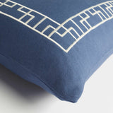 Murdoch Blue Geometric Pattern Throw Pillow - Clearance