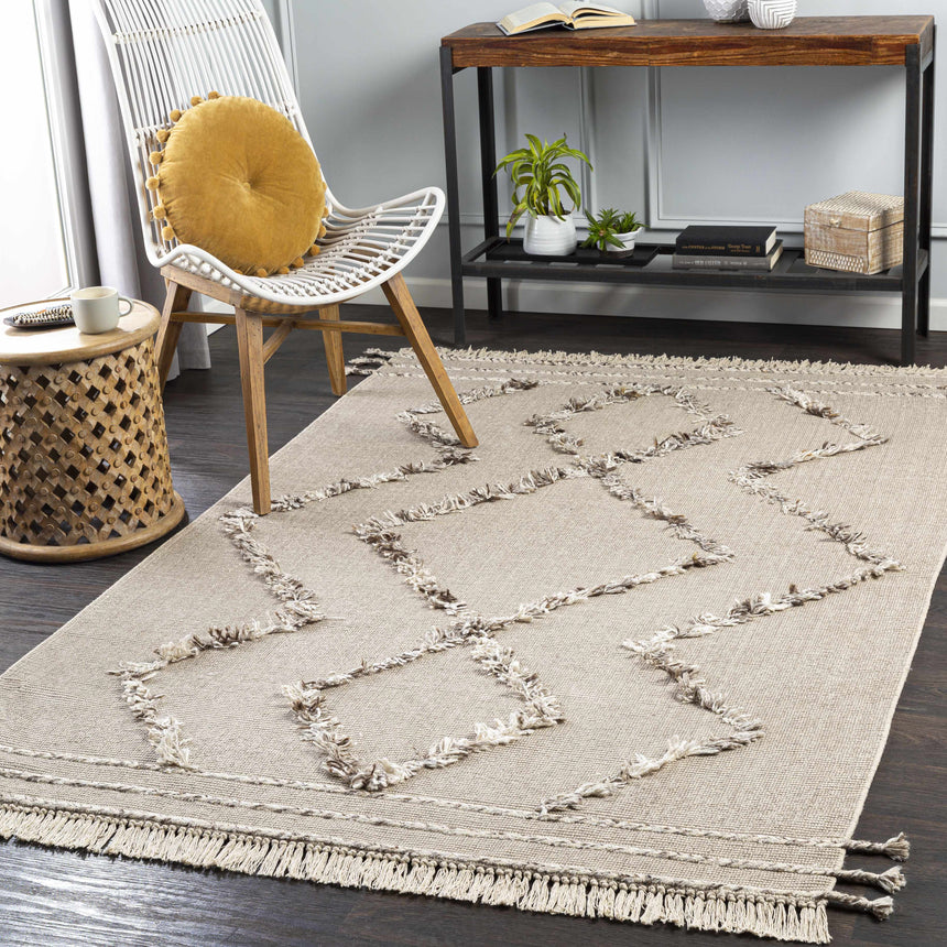 Marleston Taupe High-Low Rug - Clearance