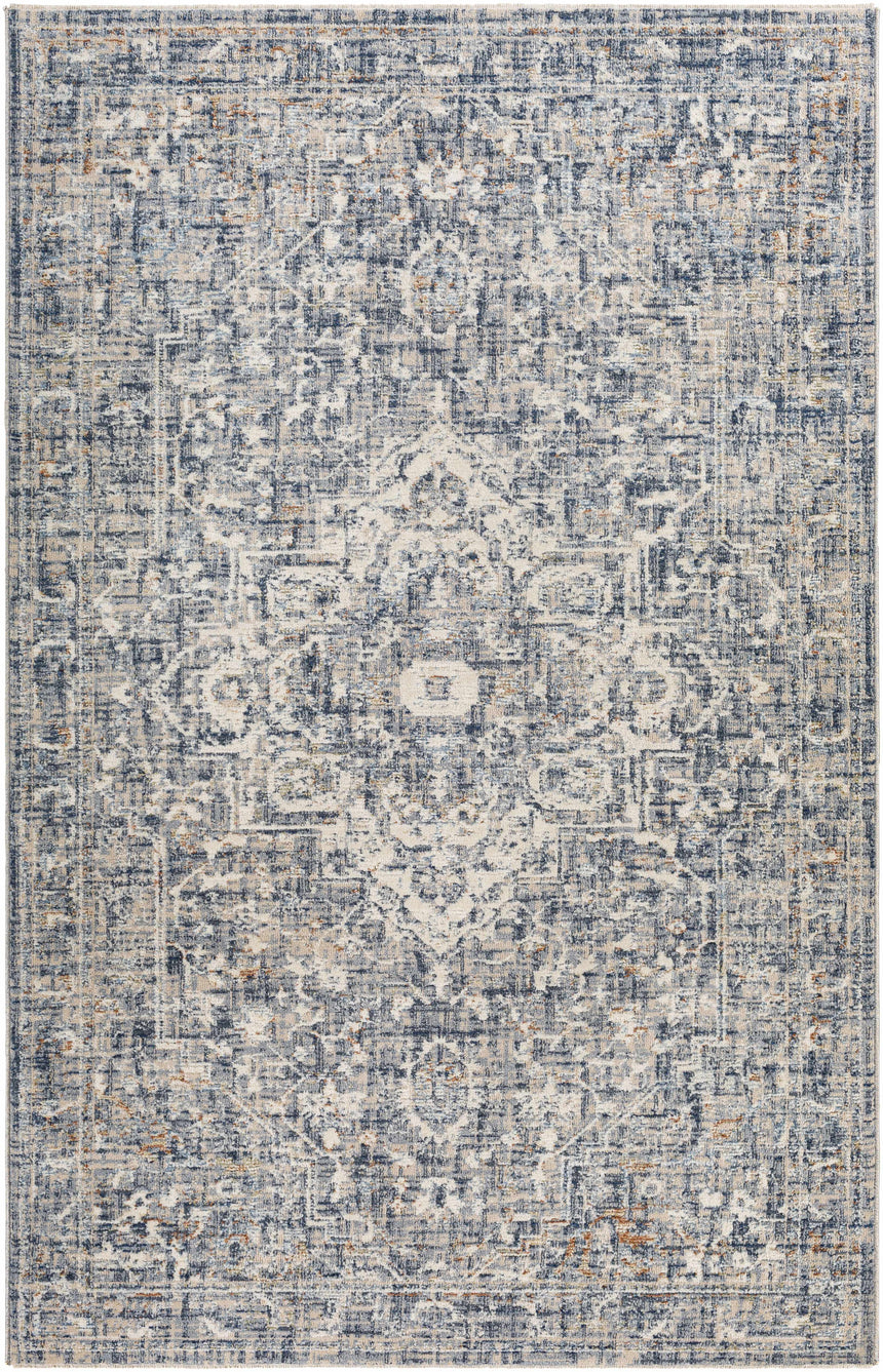 Buguey Blue & Gray Area Rug - Clearance
