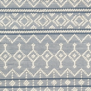 Brothers Blue Wool&Cotton Rug - Clearance