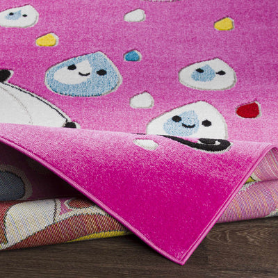 Kids Pink Cute Kitten Playroom Carpet - Clearance