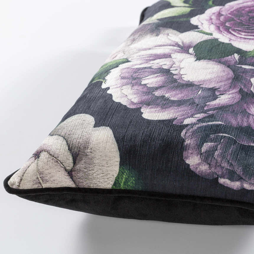 Merrylands Purple Floral Elegance Lumbar Pillow - Clearance