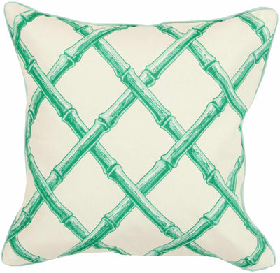 Merrimack Green Bamboo Lattice Accent Pillow - Clearance