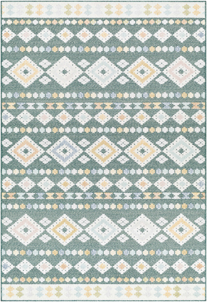 Metta Medium Green Area Rug