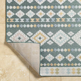 Metta Medium Green Area Rug