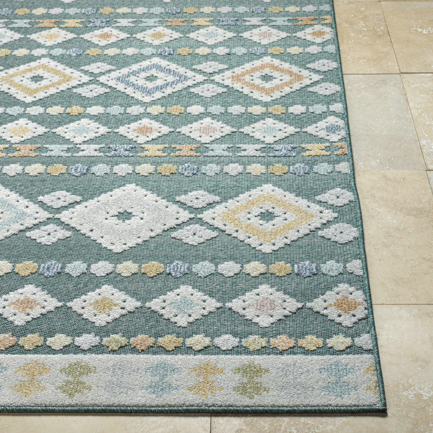 Metta Medium Green Area Rug