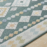 Metta Medium Green Area Rug