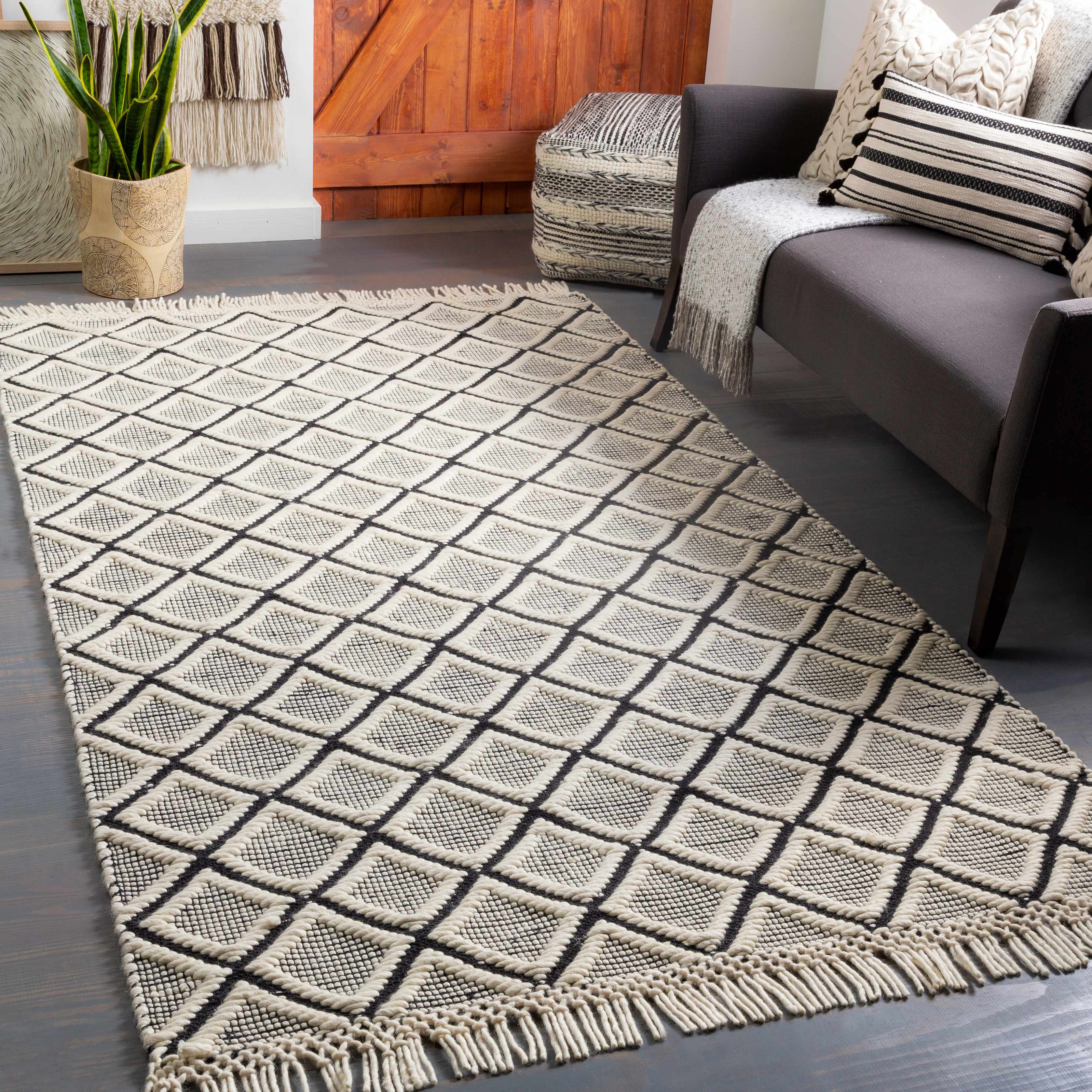Maria Dynamic Rug Maria Textured Hand Woven Wool Rug - Clearance