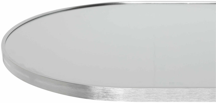 Marmelete Carved Silver Gray Mirror