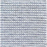 Close-up of the hand woven Mulgoa Area Rug. Medium gray and white wool create a contemporary striped pattern. Swatch
