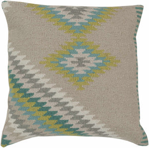 Munfordville Southwestern Geometric Green Accent Pillow - Clearance