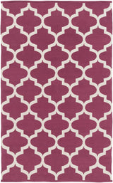 Muskogee Hand Woven Magenta Lattice Rug - Clearance