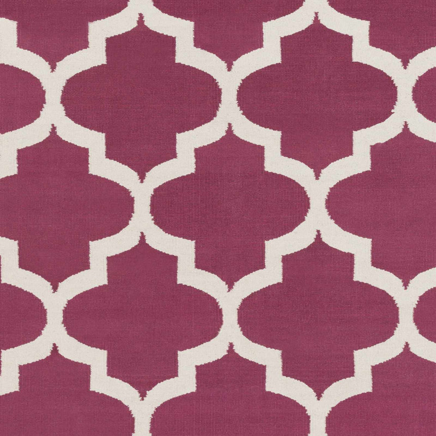 Muskogee Hand Woven Magenta Lattice Rug - Clearance