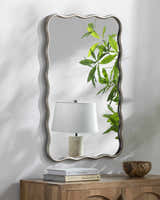 Montividiu Metallic Silver Mirror