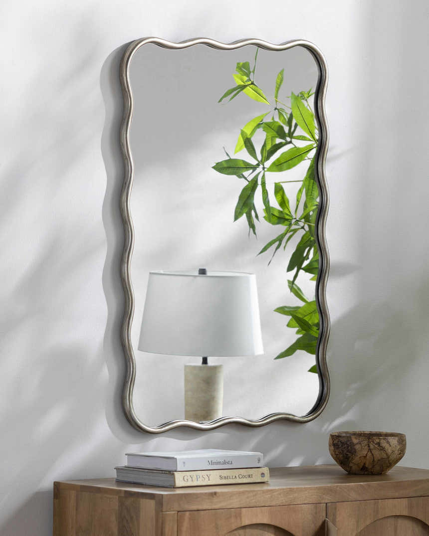 Montividiu Metallic Silver Mirror