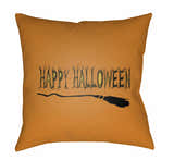 Halloween Orange Outdoor Throw Pillow